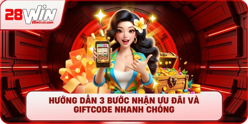 Khuyến Mãi 28Win: Săn Giftcode & Ưu Đãi Khủng Mới Nhất 3 Hướng dẫn 3 bước nhận ưu đãi và giftcode nhanh chóng