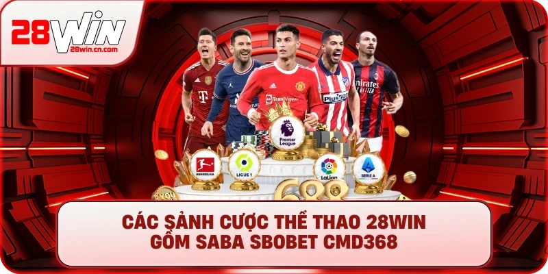 Thể Thao 2 Các sảnh cược Thể thao 28Win gồm SABA SBOBET CMD368